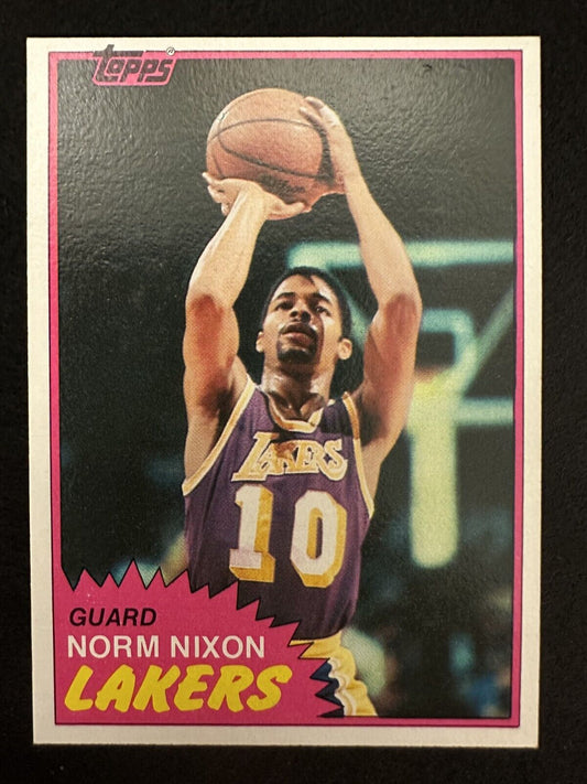 1981–82 Topps Norm Nixon (#22) NM All-Star, NBA Champ ^GRUMPYBUCK^
