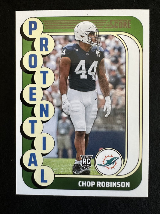 2024 Score Protential Chop Robinson (#9) MINT Rookie Card ^GRUMPYBUCK^