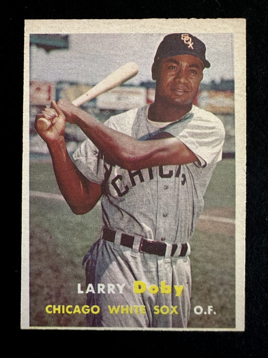 1957 Topps Larry Doby (#85) EX HOFer, AL Integration Pioneer ^GRUMPYBUCK^
