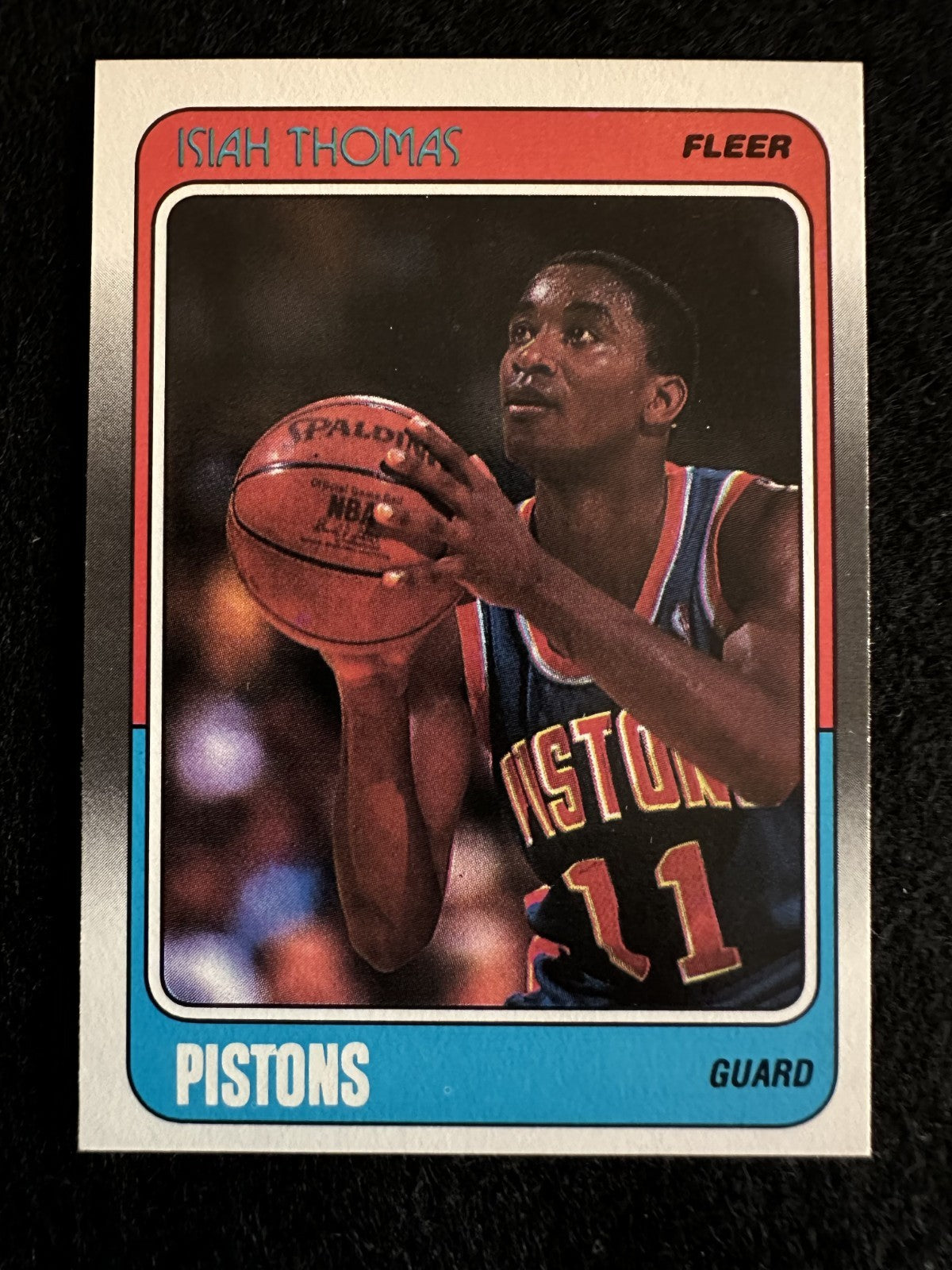 1988-89 Fleer Isiah Thomas (#45) NM Pistons Leader, HOFer ^GRUMPYBUCK^