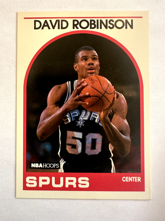 1989 NBA Hoops David Robinson Rookie Card – The Admiral's Journey Begins!