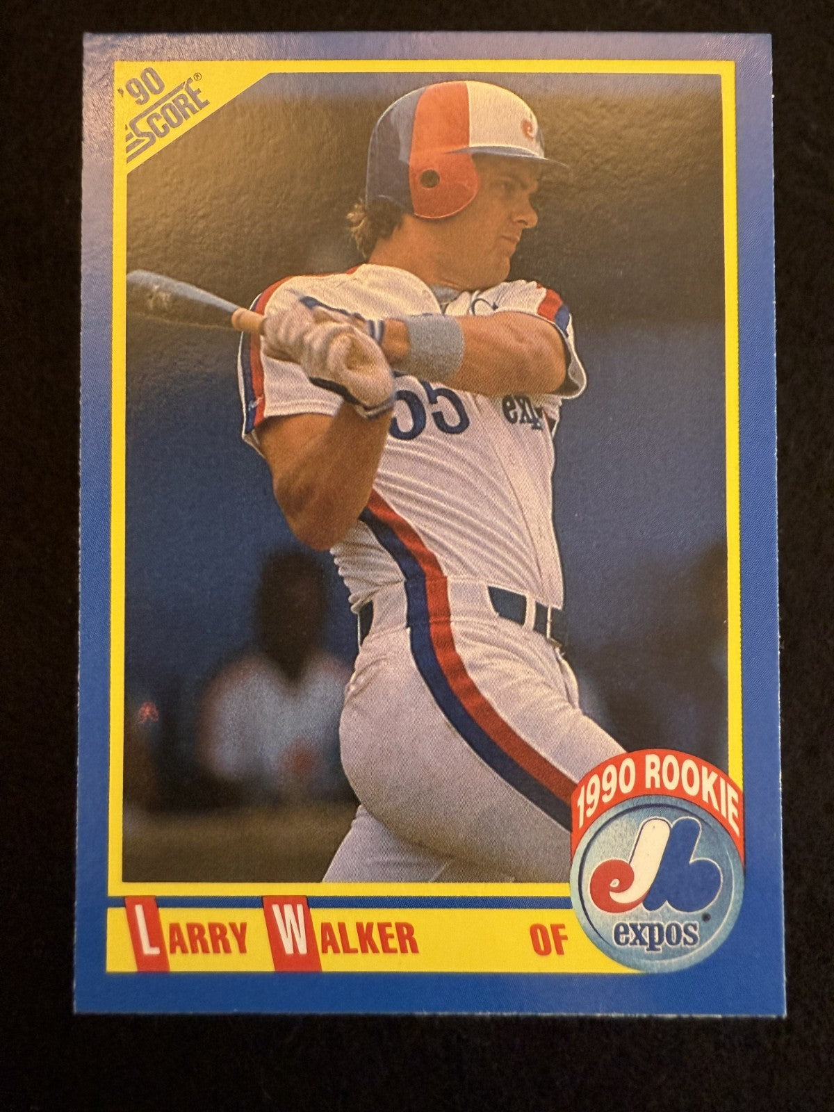 1990 Score Larry Walker (#631) NM Rookie Card, HOFer ^GRUMPYBUCK^