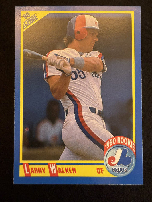 1990 Score Larry Walker (#631) NM Rookie Card, HOFer ^GRUMPYBUCK^