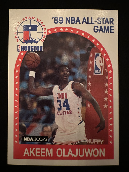 1989-90 NBA Hoops Akeem Olajuwon (#178) NM All-Star Card ^GRUMPYBUCK^