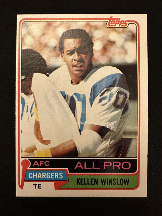 1981 Topps Kellen Winslow (#150) NM HOFer, Rookie Card, Chargers ^GRUMPYBUCK^