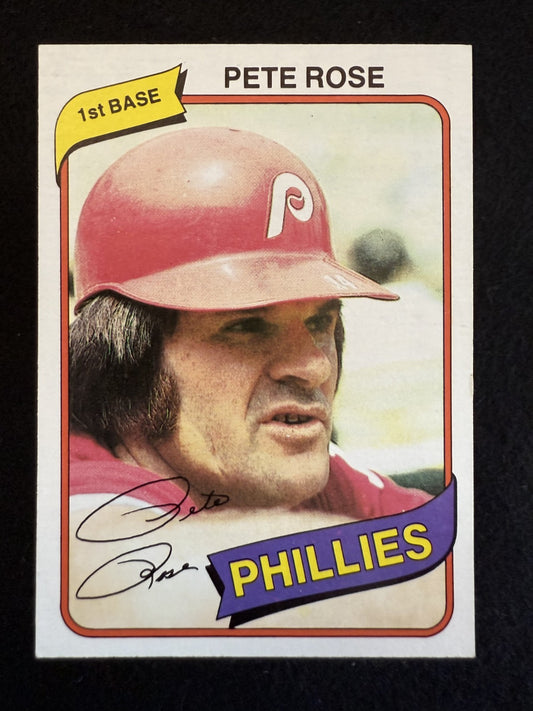 1980 Topps Pete Rose (#540) EX All-Time Hit King in WS Year ^GRUMPYBUCK^