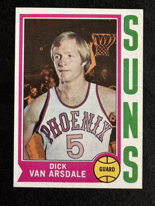 1974-75 Topps Dick Van Arsdale (#160) EX Suns All-Star Guard ^GRUMPYBUCK^