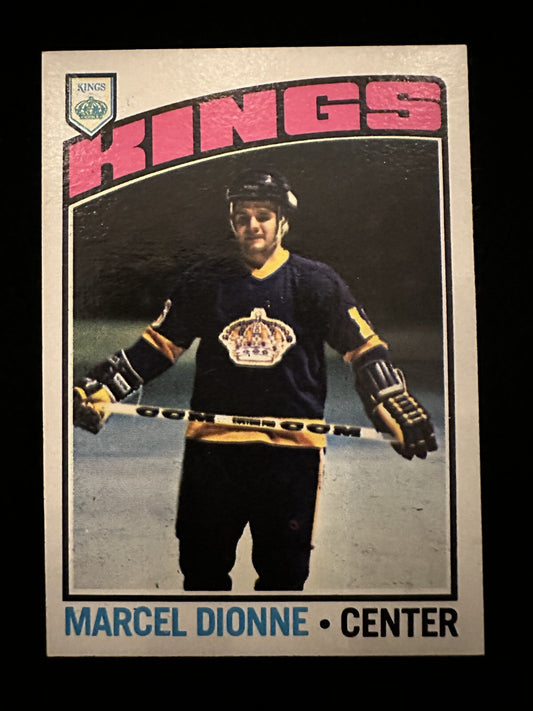 1976–77 Topps Marcel Dionne (#91) NM HOFer, Kings Great ^GRUMPYBUCK^