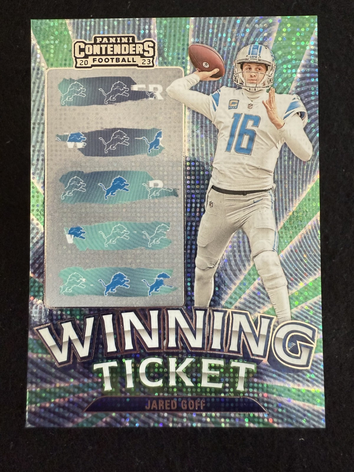 2023 Panini Contenders Winning Ticket Jared Goff (#8) MINT ^GRUMPYBUCK^