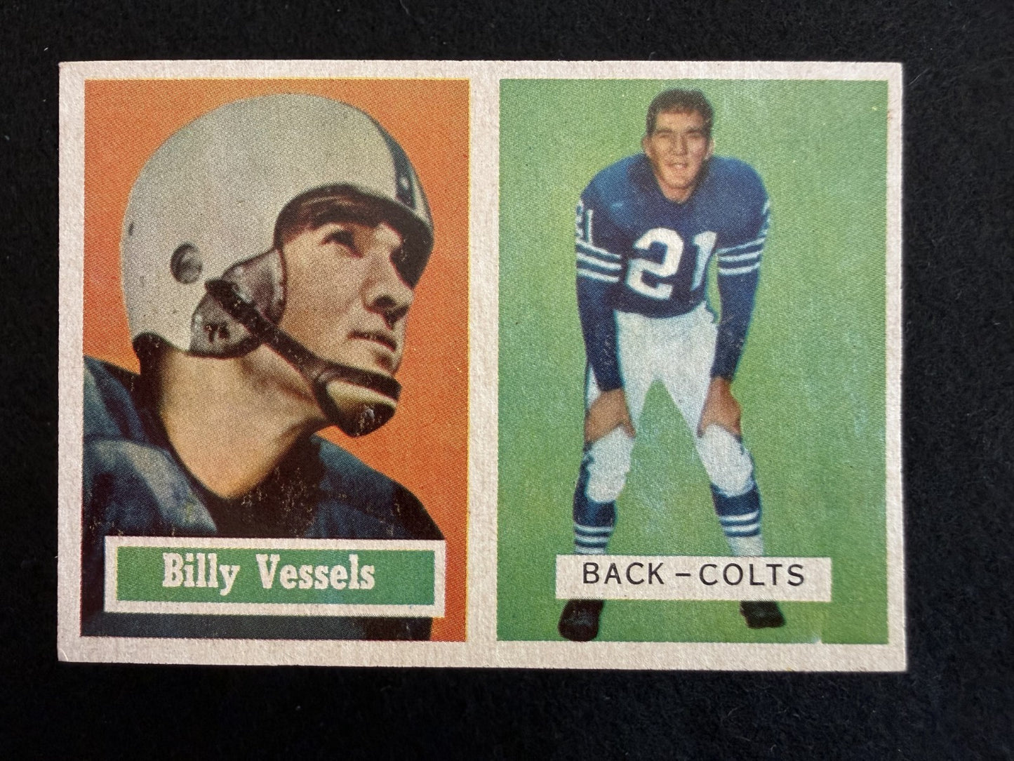 1957 Topps Billy Vessels (#29) VG Well Centered, Heisman Winner ^GRUMPYBUCK^