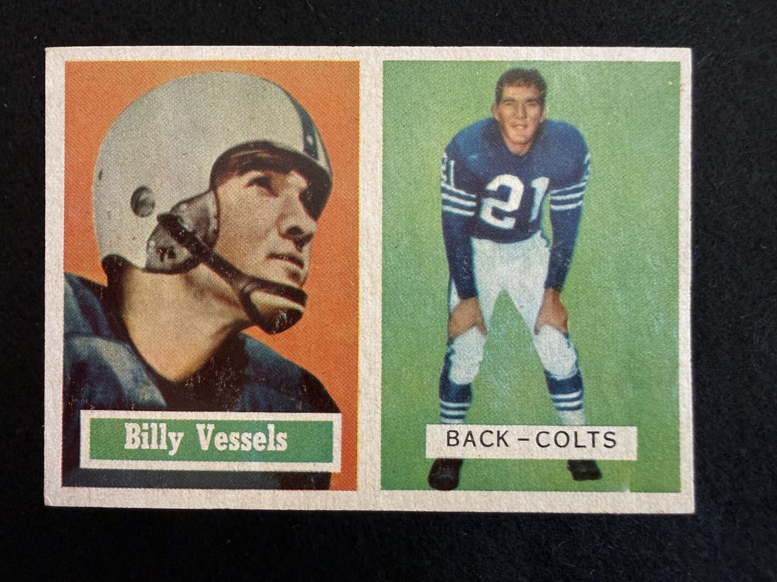 1957 Topps Billy Vessels (#29) VG Well Centered, Heisman Winner ^GRUMPYBUCK^