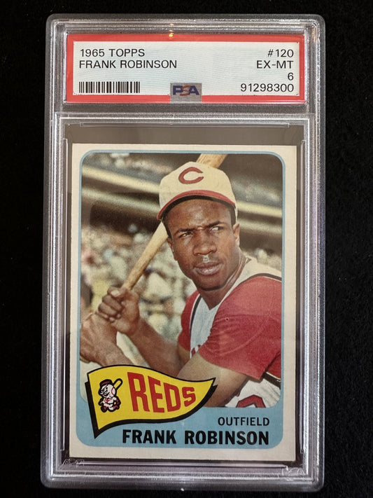 1965 Topps Frank Robinson (#120) PSA 6 HOFer, Reds Legend ^GRUMPYBUCK^