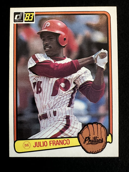 1983 Donruss Julio Franco (#525) NM Rookie Card, Longevity Legend ^GRUMPYBUCK