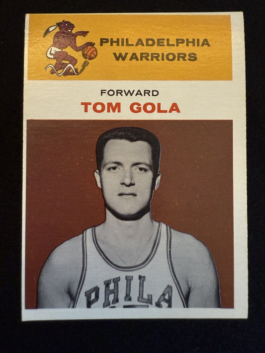 1961-62 Fleer Tom Gola (#14) EX HOFer, Warriors All-Around Star ^GRUMPYBUCK^