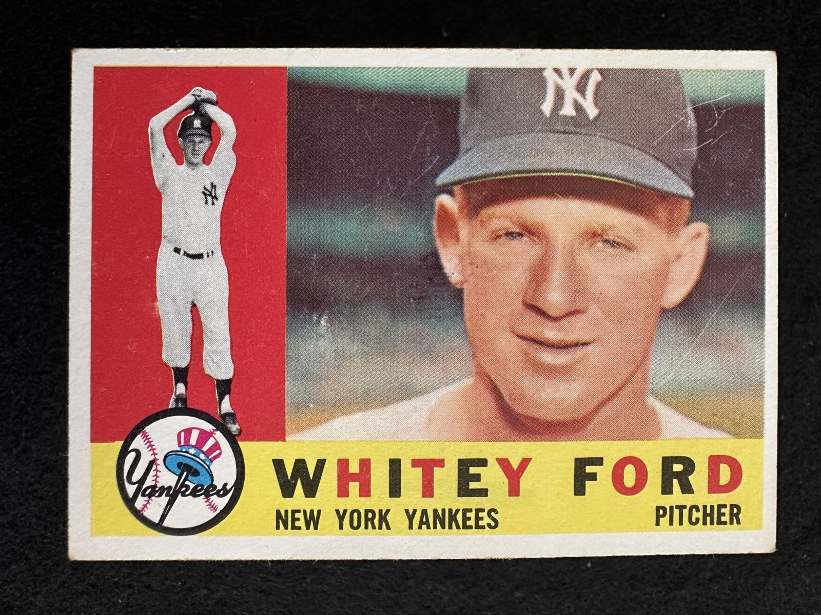 1960 Topps Whitey Ford (#35) EX HOFer, Yankees Great ^GRUMPYBUCK^
