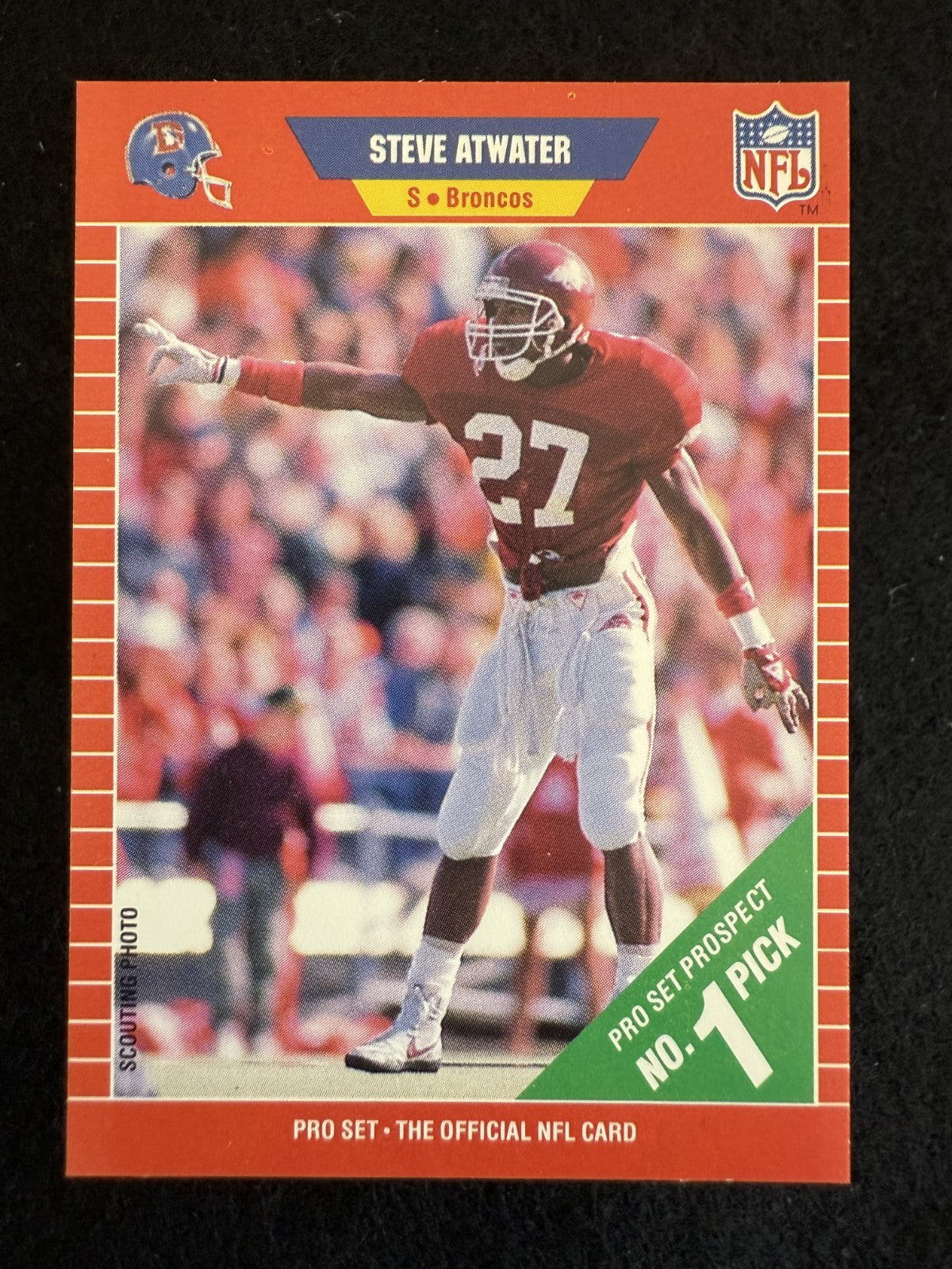 1989 Pro Set Steve Atwater (#492) NM Rookie Card, HOFer, Broncos ^GRUMPYBUCK