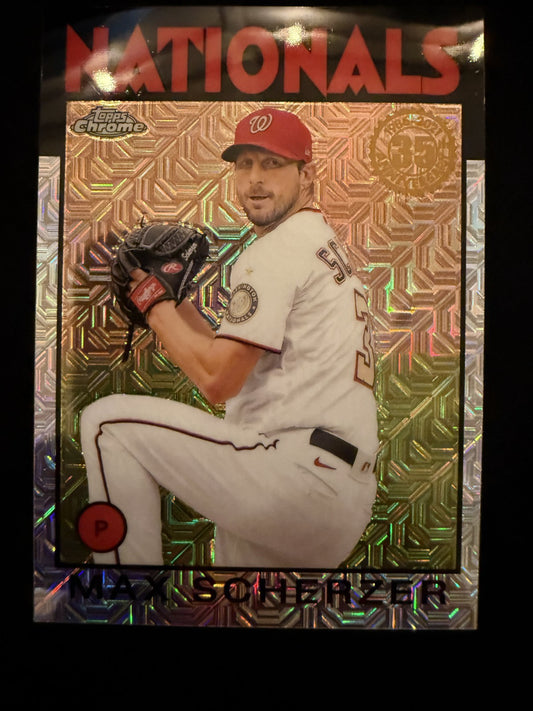 2021 Topps Silver Pack Chrome Max Scherzer (#86BC-95) MINT