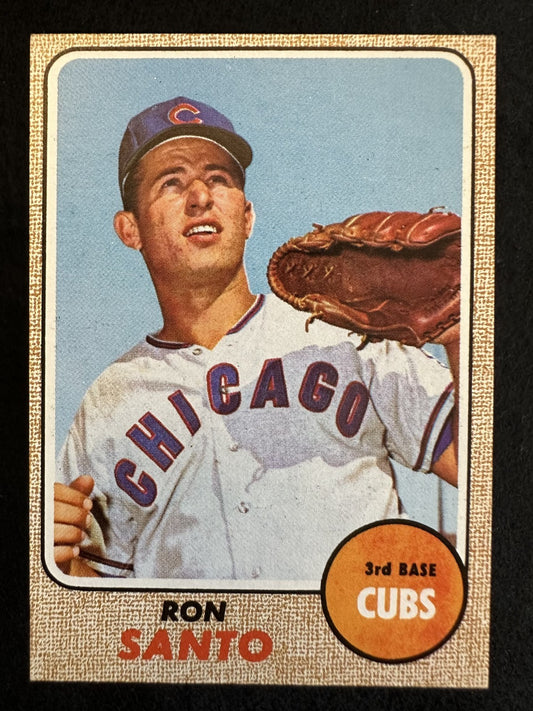 1968 Topps Ron Santo (#235) NM Cubs HOFer, Wrigley Favorite ^GRUMPYBUCK^