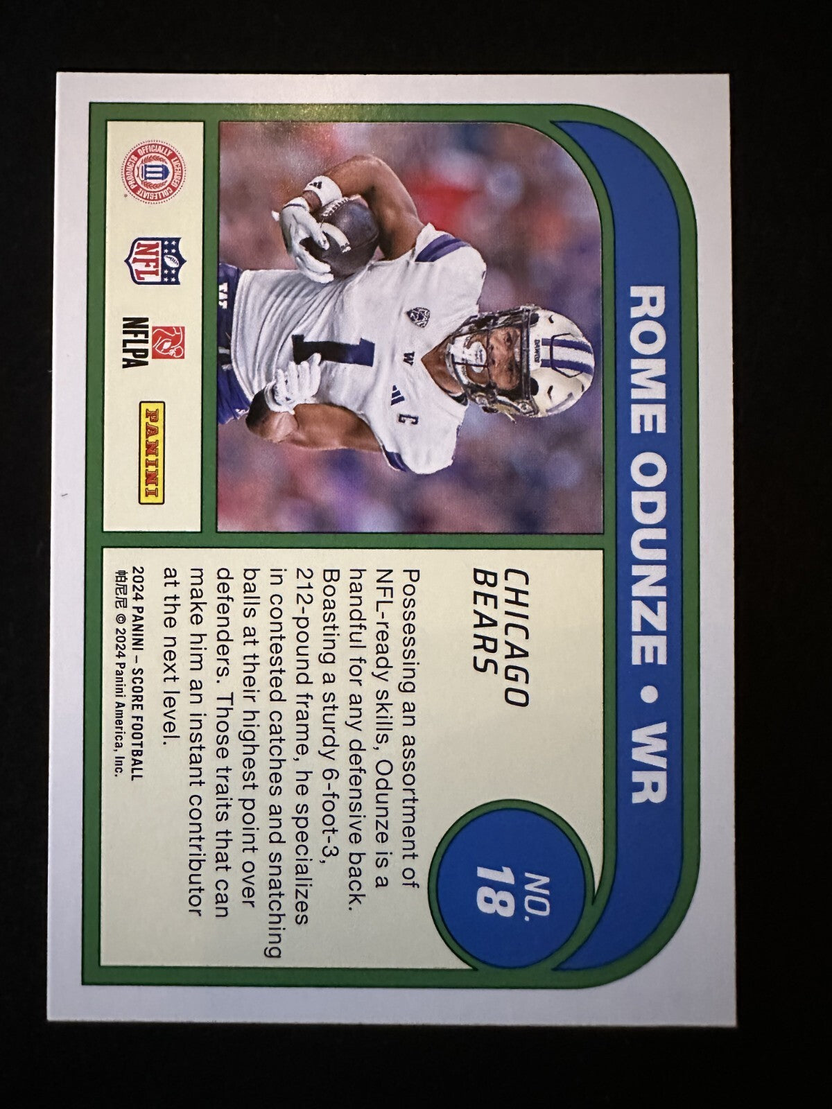 2024 Score Protential Rome Odunze (#18) NM Rookie Card ^GRUMPYBUCK^