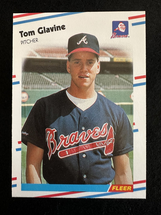1988 Fleer Tom Glavine (#539) NM Rookie Card, HOFer, Braves Ace ^GRUMPYBUCK^