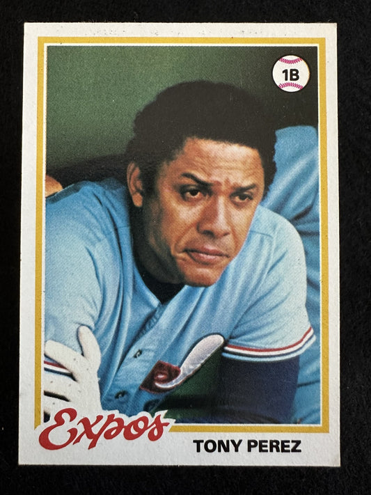 1978 Topps Tony Perez (#15) EX HOFer, Big Red Machine Star ^GRUMPYBUCK^