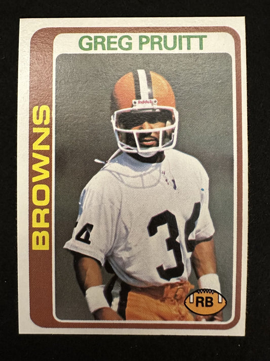 1978 Topps Greg Pruitt (#245) NM Browns Star, Dawg Pound Fave ^GRUMPYBUCK^