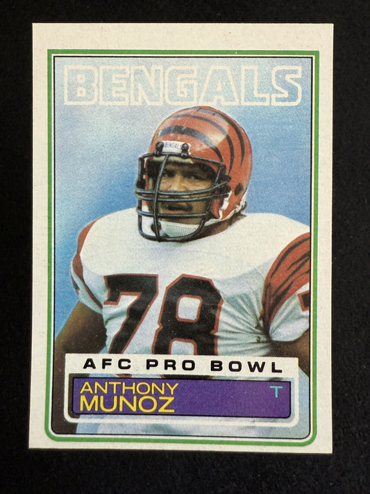1983 Topps Anthony Muñoz (#240) NM HOFer, Left Tackle, Bengals Wall ^GRUMPYBUCK^
