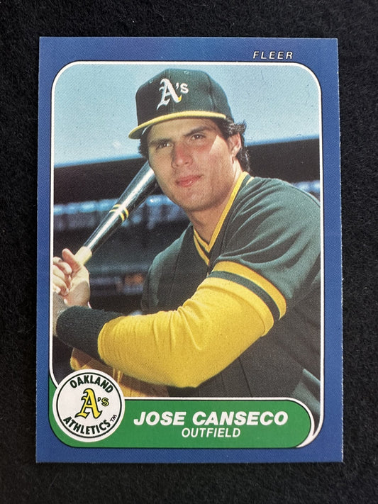 1986 Fleer Update Jose Canseco (#U-20) NM Rookie Card, Bash Bro ^GRUMPYBUCK^