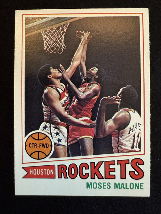 1977-78 Topps - Moses Malone #124 White Back