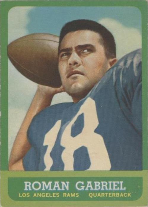 1963 Topps Roman Gabriel (#37) EX Pro Bowler, MVP, Rams Great ^GRUMPYBUCK^