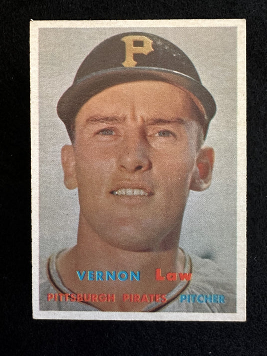 1957 Topps Vern Law (#199) EX Pirates P, Future Cy Young Winner ^GRUMPYBUCK^