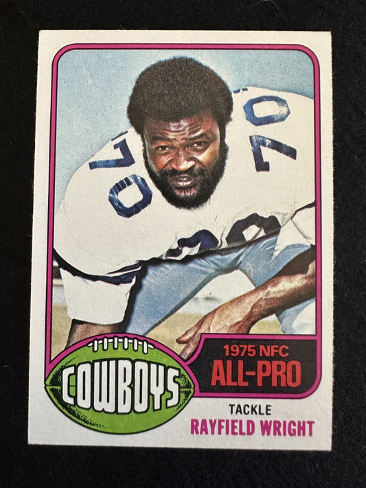 1976 Topps Rayfield Wright (#190) NM HOFer, Cowboys Legend ^GRUMPYBUCK^