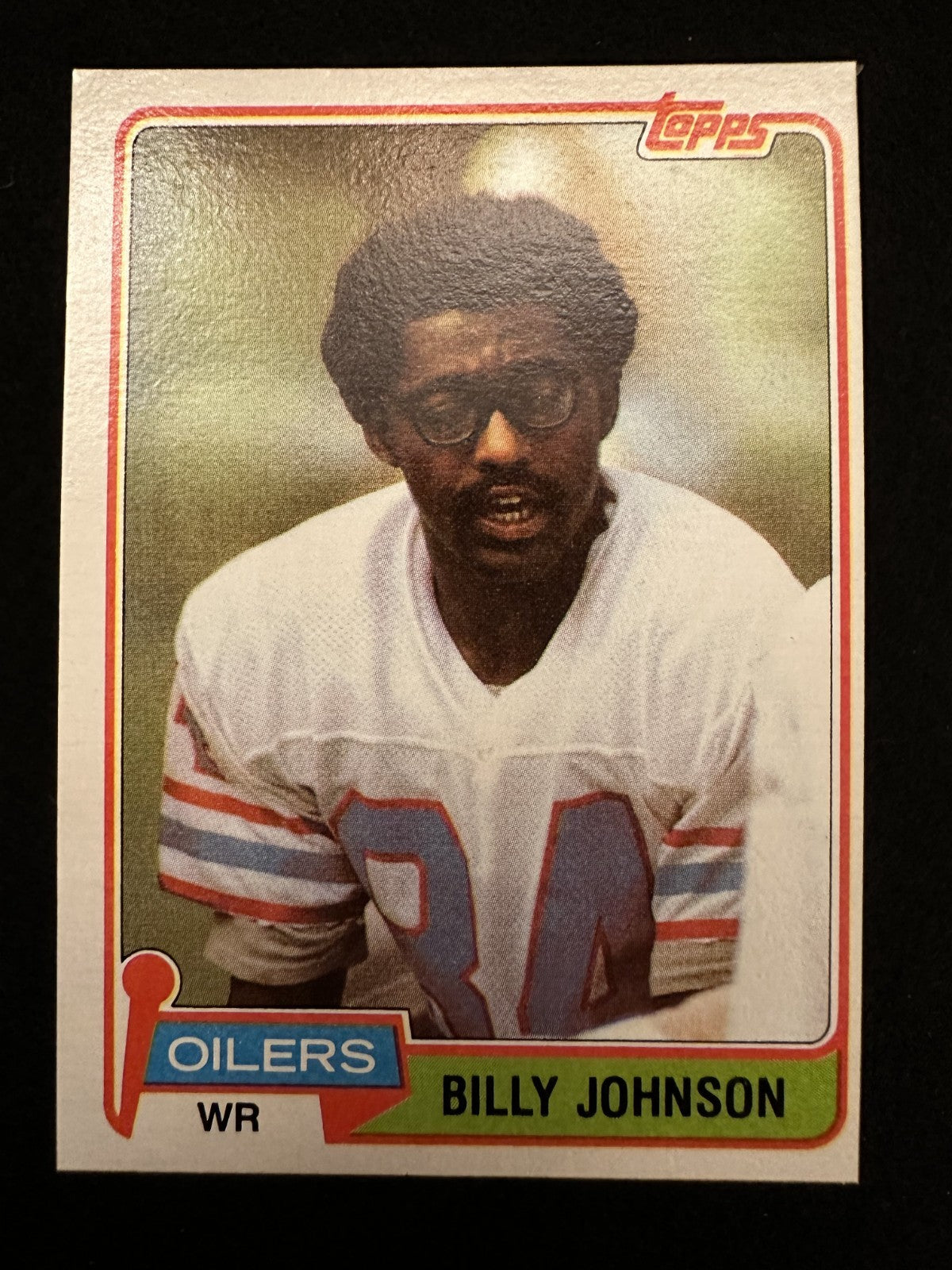 1981 Topps Billy Johnson (#518) NM Oilers Return Ace, 70s Flash ^GRUMPYBUCK^