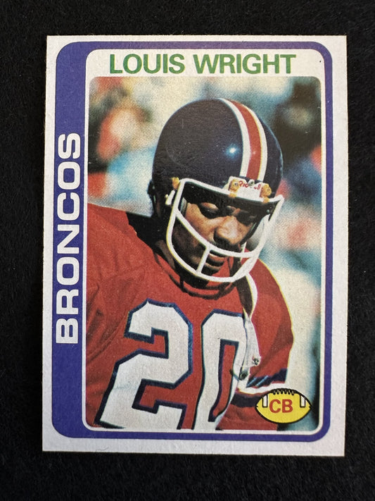 1978 Topps Louis Wright (#420) NM Rookie Card, Broncos Great ^GRUMPYBUCK^