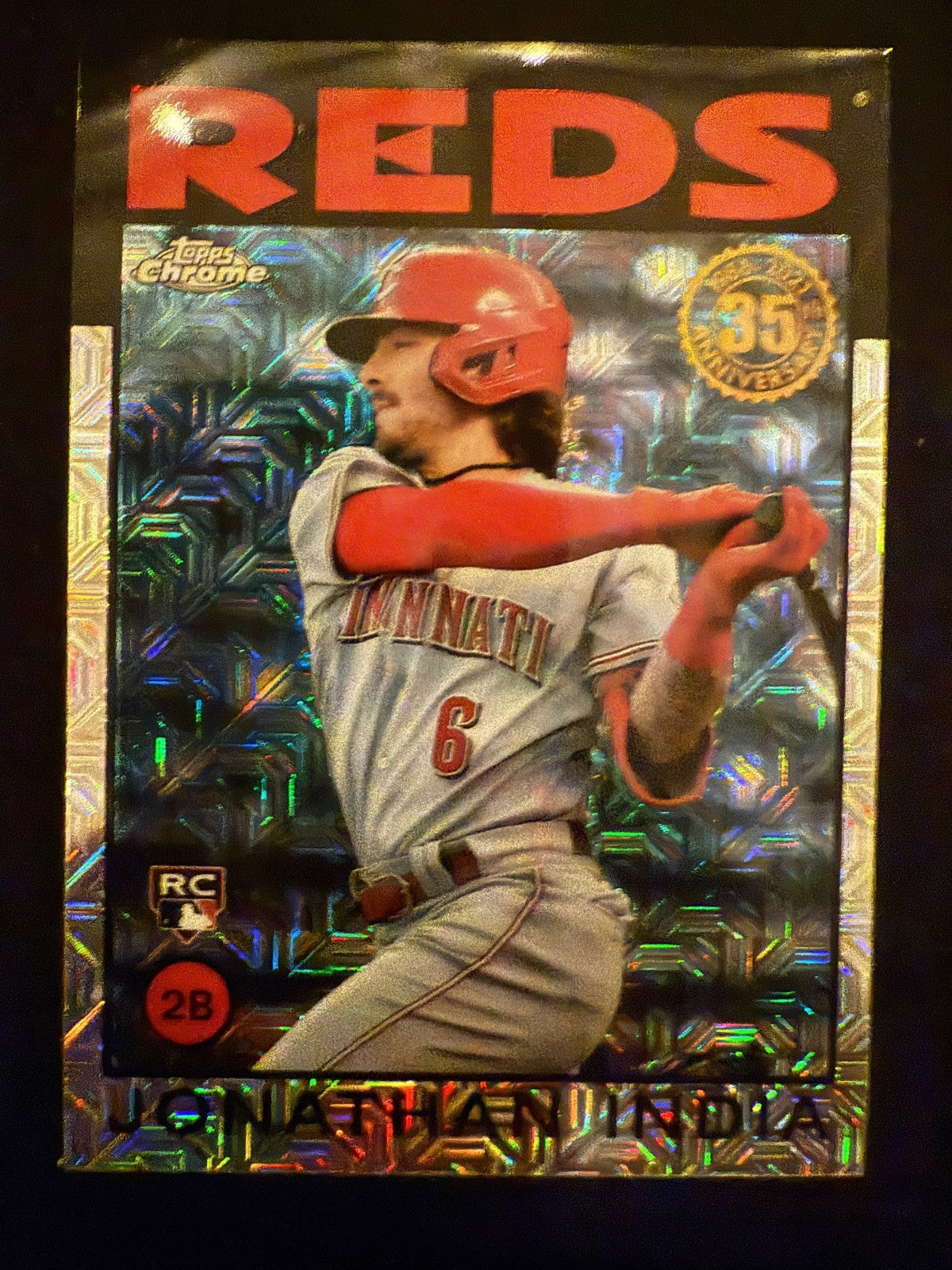 2021 Topps Update Series Silver Pack Chrome Jonathan India (#86C-27) Rookie Card