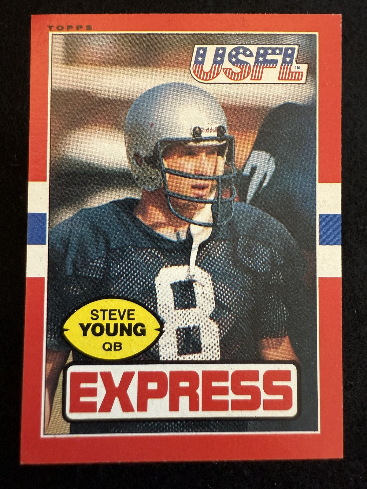 1985 Topps USFL Steve Young (#65) NM HOFer, Rookie Card ^GRUMPYBUCK^