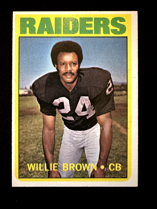 1972 Topps Willie Brown (#28) NM HOFer, Super Bowl Champ ^GRUMPYBUCK^