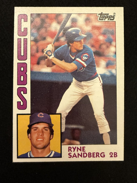 1984 Topps Ryne Sandberg (#596) NM Cubs Star on the Rise, HOFer ^GRUMPYBUCK^