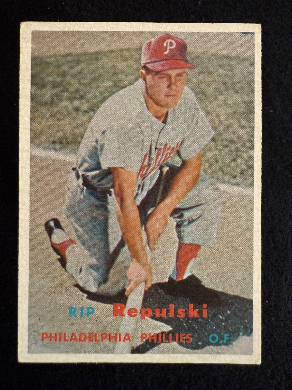 1957 Topps Rip Repulski (#245) EX Classic '50s Cardinals Outfielder ^GRUMPYBUCK^