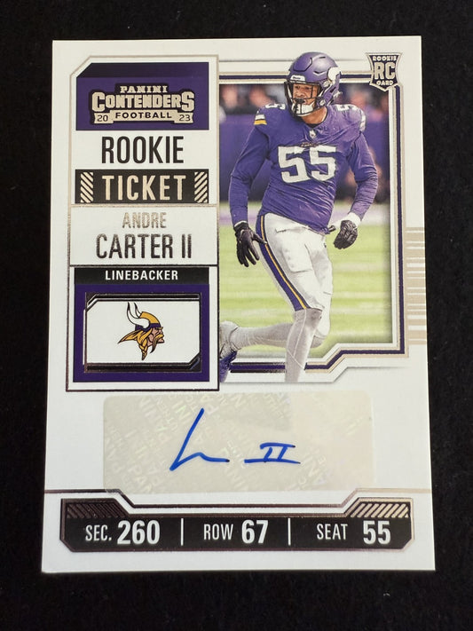 2023 Panini Contenders Andre Carter II (#170) MINT Rookie Auto ^GRUMPYBUCK^