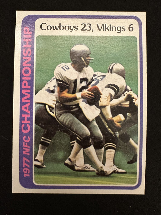 1978 Topps NFC Championship Roger Staubach (#166) NM HOFer ^GRUMPYBUCK^