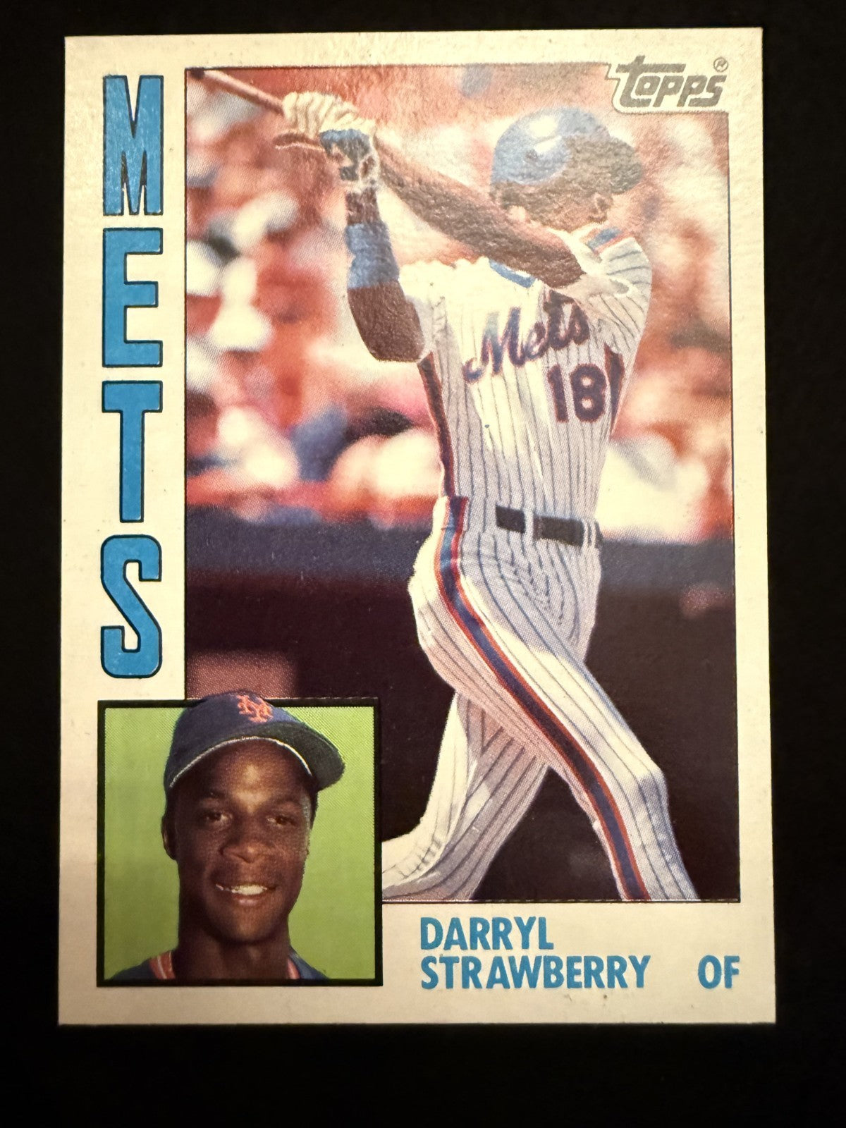 1984 Topps Darryl Strawberry (#182) NM Well Centered, Sharp Corners, Rookie Card