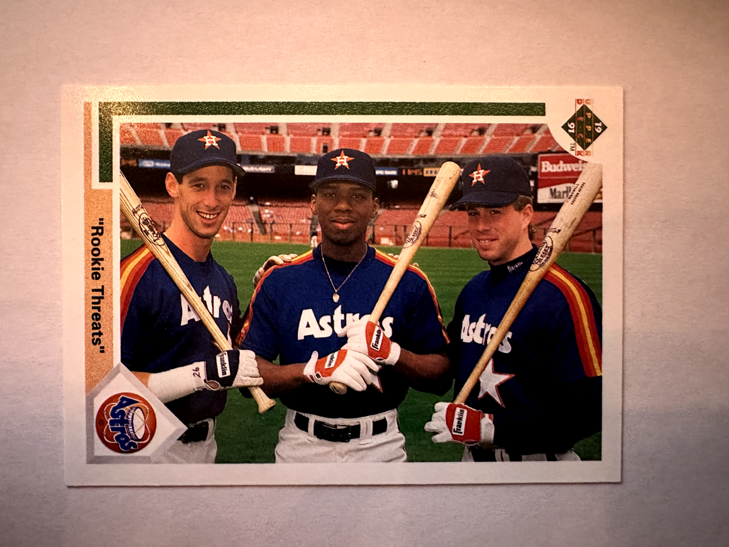 1991 Upper Deck Rookie Threats Luis Gonzalez, Tuffy Rhodes, Jeff Bagwell