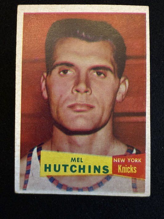 1957-58 Topps Mel Hutchins (#46) EX Rookie Card, All-Star Forward ^GRUMPYBUCK^