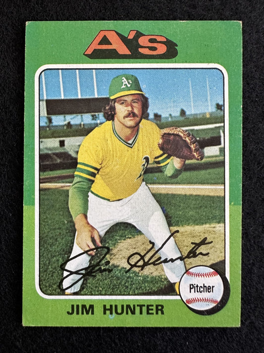 1975 Topps Jim “Catfish” Hunter (#230) NM HOFer, A's/Yankees Great ^GRUMPYBUCK^