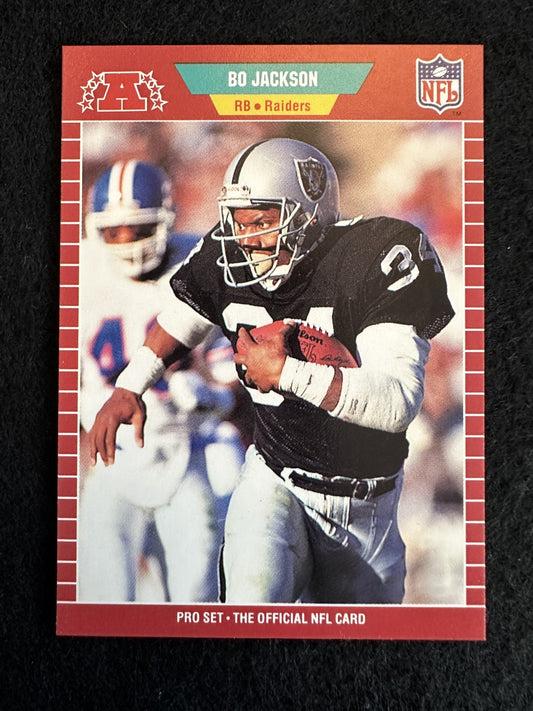 1989 Pro Set Bo Jackson (#185) NM Heisman Winner, 2-Sport Star ^GRUMPYBUCK^