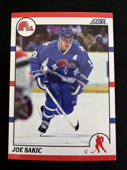 1990–91 Score Joe Sakic (#8) NM HOFer, Nordiques Great ^GRUMPYBUCK^
