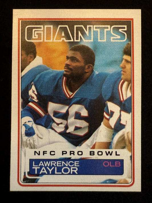 1983 Topps Lawrence Taylor (#133) NM All-Time Great, Sack Master ^GRUMPYBUCK^