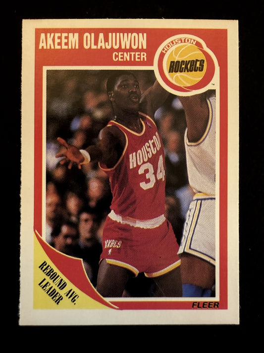 1989-90 Fleer Hakeem Olajuwon (#61) NM The Dream at His Peak ^GRUMPYBUCK^
