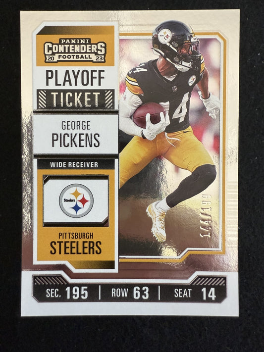 2023 Panini Contenders George Pickens (#PT-GP) MINT /199 Silver ^GRUMPYBUCK^